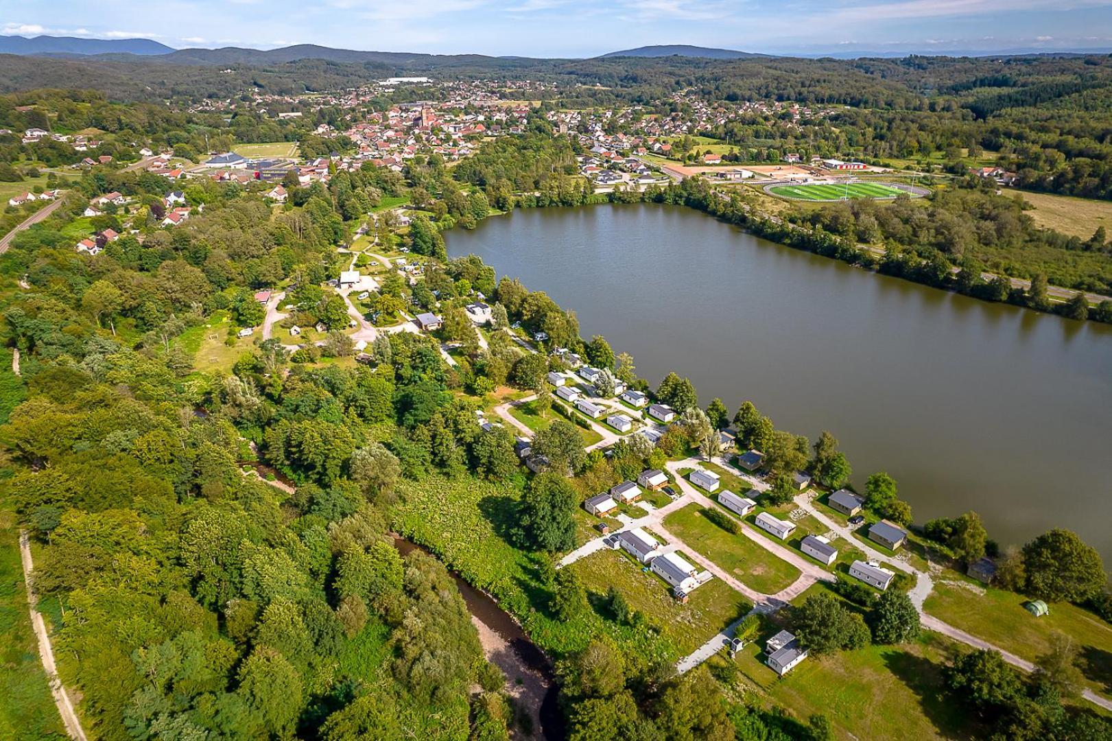 Camping Les Ballastieres - Vosges Du Sud Hotel Champagney Exterior foto